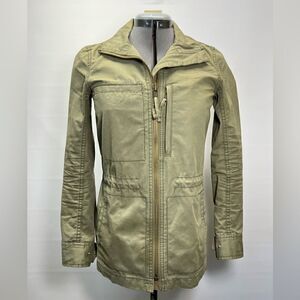 Madewell Utility Fleet Cargo Jacket Olive Green‎ Womens XS